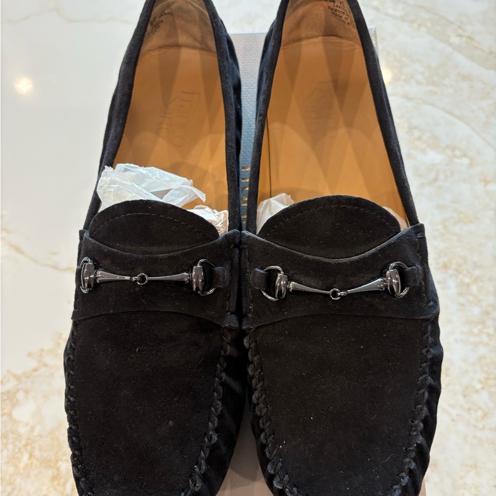 Franco Sarto Women’s Black Suede Loafers